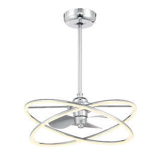 Dorado LED Fan D'Lier in Polished Chrome
