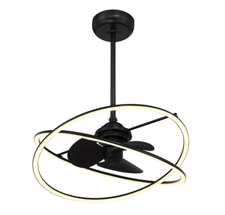 Dorado LED Fan D'Lier in Matte Black