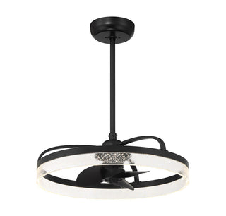 Lyria LED Fan D'Lier in Matte Black