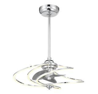 Hydra LED Fan D'Lier in Polished Chrome
