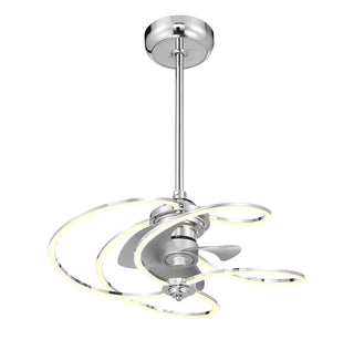 Hydra LED Fan D'Lier in Polished Chrome