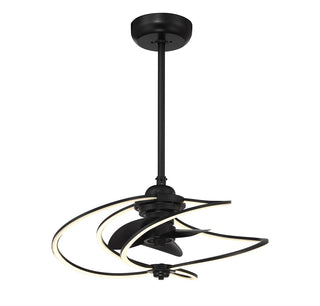 Hydra LED Fan D'Lier in Matte Black