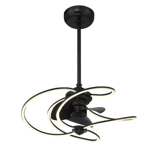 Hydra LED Fan D'Lier in Matte Black