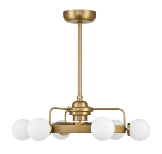 Gibson LED Fan D'Lier in Warm Brass