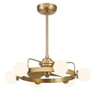 Gibson LED Fan D'Lier in Warm Brass