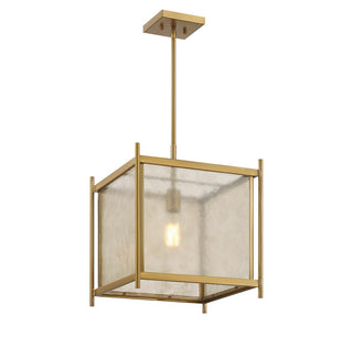 Jacobs One Light Pendant in Warm Brass