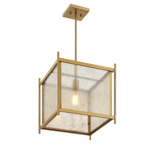 Jacobs One Light Pendant in Warm Brass