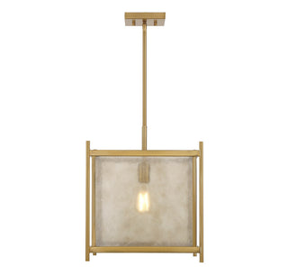 Jacobs One Light Pendant in Warm Brass