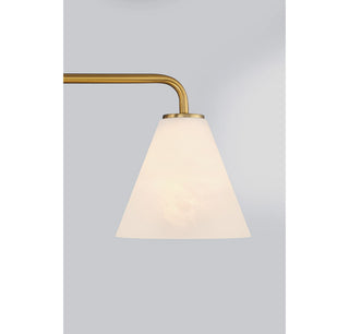 Blair Three Light Bathroom Vanity in Warm Brass