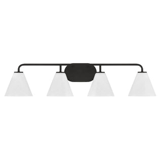 Blair Four Light Bathroom Vanity in Matte Black