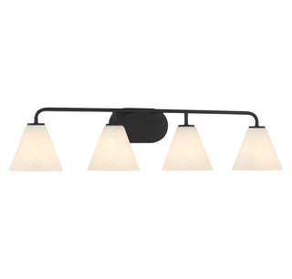 Blair Four Light Bathroom Vanity in Matte Black