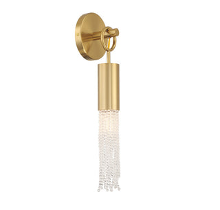 Chelsea One Light Wall Sconce in Warm Brass