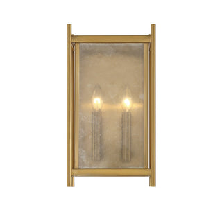 Jacobs Two Light Wall Sconce in Warm Brass