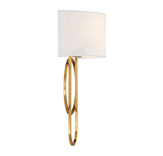 Tempe Two Light Wall Sconce in Warm Brass