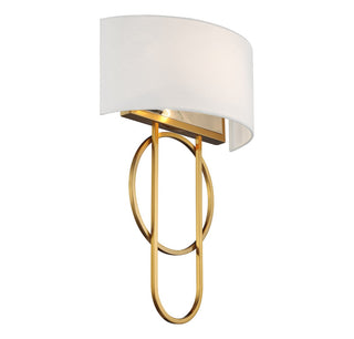 Tempe Two Light Wall Sconce in Warm Brass