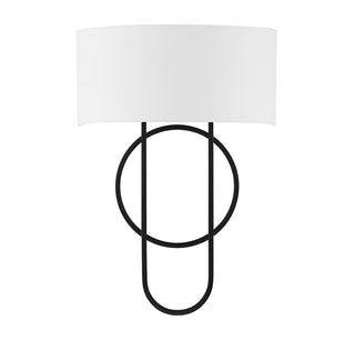 Tempe Two Light Wall Sconce in Matte Black