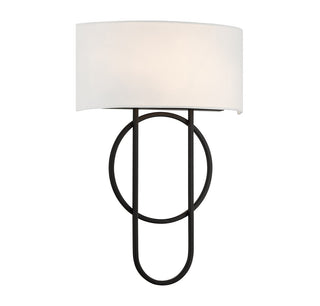 Tempe Two Light Wall Sconce in Matte Black