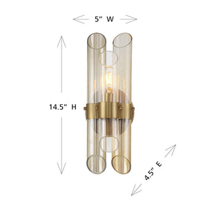 Biltmore One Light Wall Sconce in Warm Brass