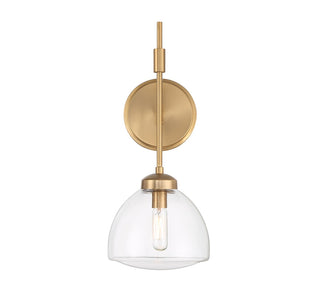 Corbin One Light Wall Sconce in Warm Brass
