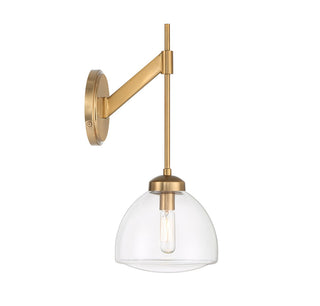 Corbin One Light Wall Sconce in Warm Brass