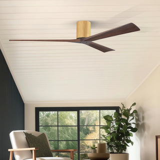 Irene-3H 72" Ceiling Fan in Light Maple Tone