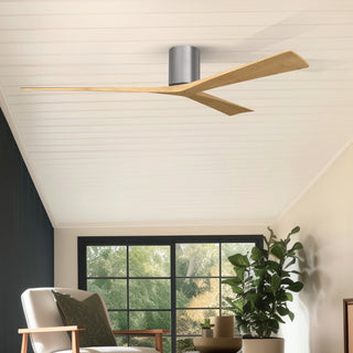 Irene-3H 72" Ceiling Fan in Brushed Pewter