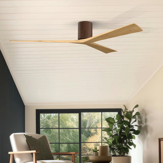Irene-3H 72" Ceiling Fan in Walnut Tone
