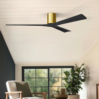 Irene-3H 72" Ceiling Fan in Brushed Brass