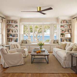 Irene-3H 72" Ceiling Fan in Brushed Brass