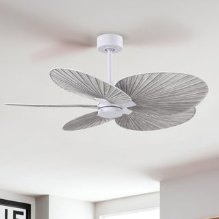 Alessandra Tropical 48" Ceiling Fan in Matte White