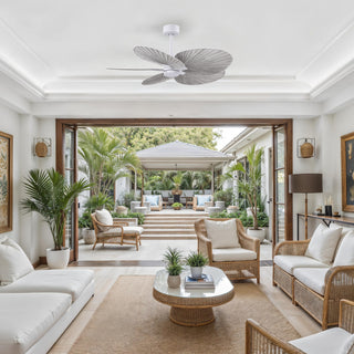 Alessandra Tropical 48" Ceiling Fan in Matte White