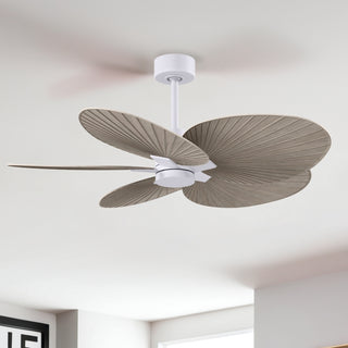 Alessandra Tropical 48" Ceiling Fan in Matte White