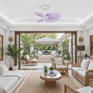 Alessandra Tropical 48" Ceiling Fan in Matte White