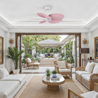 Alessandra Tropical 48" Ceiling Fan in Matte White