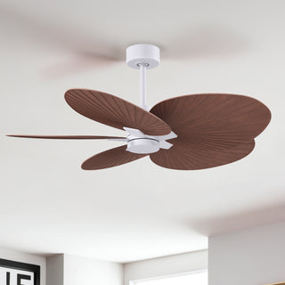 Alessandra Tropical 48" Ceiling Fan in Matte White