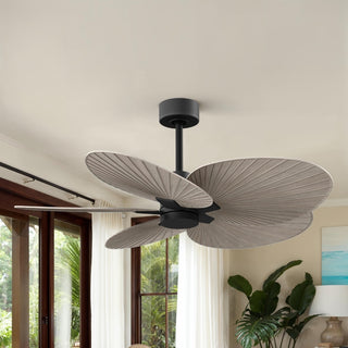 Alessandra Tropical 48" Ceiling Fan in Matte Black