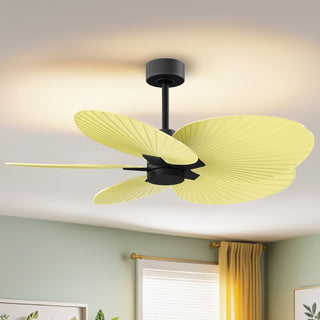 Alessandra Tropical 48" Ceiling Fan in Matte Black
