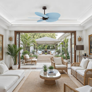 Alessandra Tropical 48" Ceiling Fan in Textured Bronze