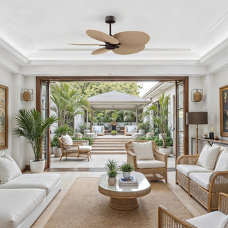 Alessandra Tropical 48" Ceiling Fan in Textured Bronze