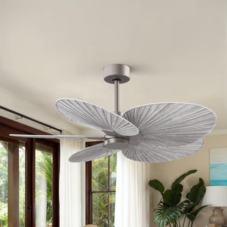 Alessandra Tropical 48" Ceiling Fan in Brushed Nickel