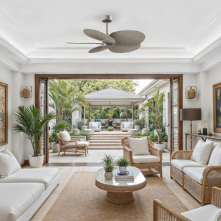 Alessandra Tropical 48" Ceiling Fan in Brushed Nickel