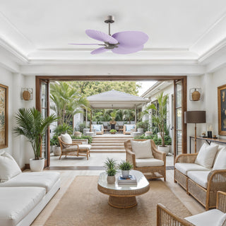 Alessandra Tropical 48" Ceiling Fan in Brushed Nickel