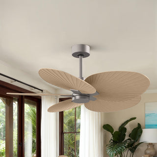 Alessandra Tropical 48" Ceiling Fan in Brushed Nickel