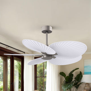 Alessandra Tropical 48" Ceiling Fan in Brushed Nickel