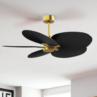 Alessandra Tropical 48" Ceiling Fan in Brushed Brass