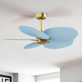 Alessandra Tropical 48" Ceiling Fan in Brushed Brass