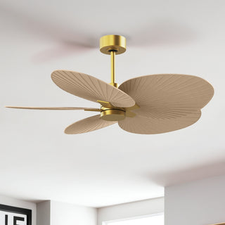 Alessandra Tropical 48" Ceiling Fan in Brushed Brass