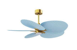 Alessandra Tropical - LK 48" Ceiling Fan in Brushed Brass