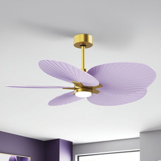 Alessandra Tropical - LK 48" Ceiling Fan in Brushed Brass
