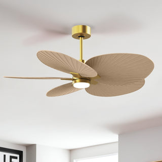 Alessandra Tropical - LK 48" Ceiling Fan in Brushed Brass